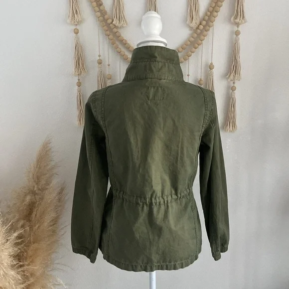 Old Navy army green jacket military utility lightweight coat trendy spring small - Picture 10 of 16